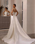 Simple Wedding Dresses Satin Bridal Gowns Elegant Customized