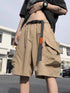 Summer Men's Functional Cargo Shorts Multi-Pocket Baggy Gym Shorts Streetwear Bermuda