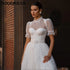 Princess A-Line Wedding Dress Illusion Button Back Bridal Gown Sweetheart Tulle Bridal Dresses