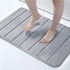 Absorbent Non-Slip Bath Mat Soft Memory Foam Bathroom Rug Machine Washable Foot Mat