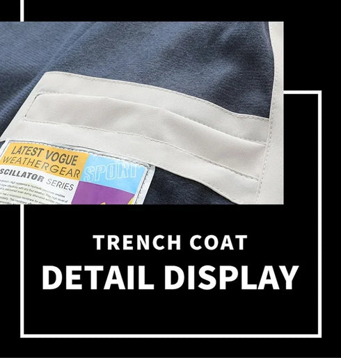 Men's Waterproof and Windproof Outdoor Windbreaker Jacket with Multi Pockets for Spring and Autumn Adventures, Durable Hoodie Coat for Casual Mountaineering and Outdoor Activities