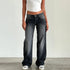 Casual Vintage Wide Leg Jeans for Women - Baggy Low Waist Boyfriend Pants Perfect for Cyber Grunge Streetwear and Fall Outfits with Jeans