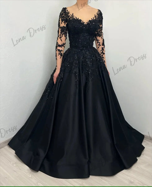 Customized Embroidered Lace Evening Dresses for Special Occasions
