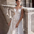 Customized Wedding Dress Short Sleeves Lace Appliques Mermaid Gown