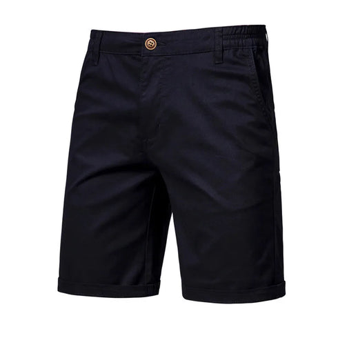 Men Summer Casual Business Shorts Elastic Waist Gym Running Shorts