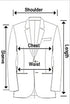 Men's Wool Tweed Blazer Suit - Formal Single Breasted Tuxedo Jacket for Business & Weddings