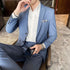 Fashionable Men's Suit and Trousers Two-Piece Set for Business Casual and Weddings