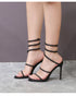 Rhinestone Snake Stiletto Gladiator Sandals For Wedding