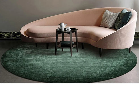 Modern Minimalist Round Carpet for Living Room Soft Plush Rug Home Decor