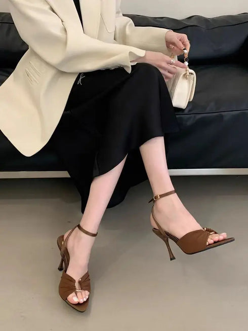 Sexy Super High Pointed Toe Stilettos Women Sandals