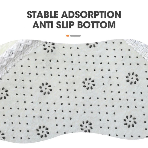3 Piece Solid Color Bathroom Carpet Set Non-Slip Toilet Lid Cover Rugs Kit