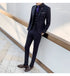 Slim Fit Men's Three Piece Suit with Vest and Trousers for Wedding