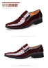 Luxury Oxford Leather Shoes for Men Breathable Patent Formal Footwear for Office and Wedding