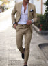 2-Piece Solid Wedding Men's Suit Slim Fit Blazer Tuxedo Set