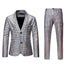 Shiny Sequin Men's Performance Suit Set for Disco, Cosplay, and Stage Events - Sizes S-3XL