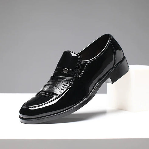 Stylish Men's Oxford Dress Shoes - Formal Round Toe Business and Wedding Loafers for Every Occasion, Comfortable and Breathable Fashion Footwear