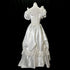 Vintage Lace Wedding Dress Ball Gown With Beading And Pearls Boat Neck Floral Embellishments