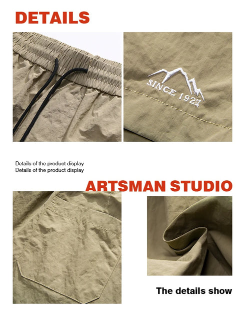 Men's Shorts Pants Summer Casual Drawstring Baggy Trousers