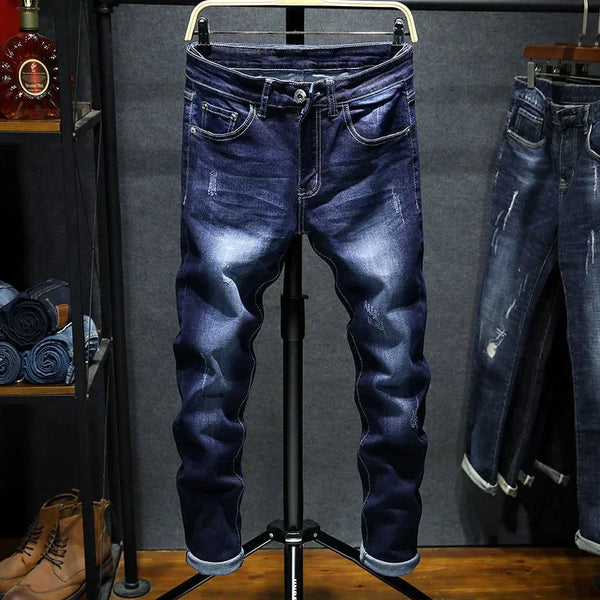 Korean Fashion Stretch Denim Boys Boyfriend Jeans Slim Trousers