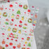 Adorable Pink Christmas Nail Art Stickers with Shiny Shells, Cute Snowflakes, Stars, and Wreaths - 5D Embossed Nail Decorations for Festive Nail Designs