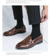 Men's Leather Formal Monk Shoes for Business Office and Wedding Events
