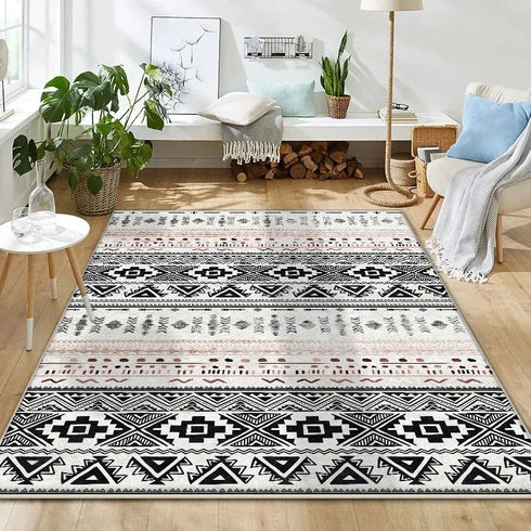 Moroccan Luxury Rug for Living Room and Bedroom Easy Clean Non Slip Decor