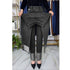 Elastic Waist Jeans For Women High Waist Wide Leg Denim Pants Loose Fit Casual Trousers