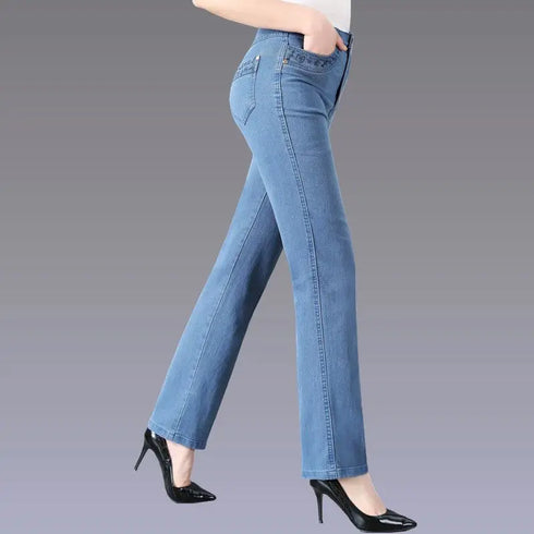 Casual Oversized 38 Mother Jeans with Embroidered Pockets - High-Waisted Loose Straight Leg Denim Trousers for Effortless Fall Outfits and Stylish Jeans Outfit Inspo