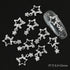 10pcs Devil's Blue Eye Nail Charms with Glitter Rhinestones for Stunning Nail Art Decoration and Manicure Accessories