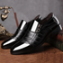 Elegant Slip-On Formal Dress Shoes for Men - Plus Size Pointed Toe Wedding and Business Casual Footwear