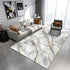 Modern Abstract Marble Area Rug for Living Room and Bedroom Decor
