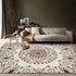 Classical Elegant Blue Rug for Retro Living Room and Bedroom Carpet Decoration