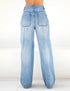 Loose Wide Leg Jeans for Women with Pockets – Perfect for Streetwear and Fall Outfits, Featuring Zipper Fly and Full Length Design, Ideal for Stylish Everyday Looks