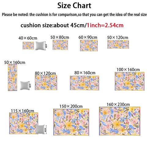 Retro Living Room Carpet Nordic Luxury Fashion Area Rug Fluffy Sofa Mat