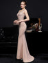 Sexy Elegant Luxury Wedding Evening Long Dresses for Women Rhinestone Prom Party Dresses Summer Dress