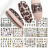 Animal Print Water Nail Decals - Cow and Leopard Designs for Stunning Winter Manicure - 12 Unique Patterns for Creative Nail Art