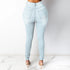 Casual Slim Fit High Waist Elastic Denim Pencil Pants for Women - Perfect for Fall Outfits with Jeans in All Seasons, S-3XL Sizes Available