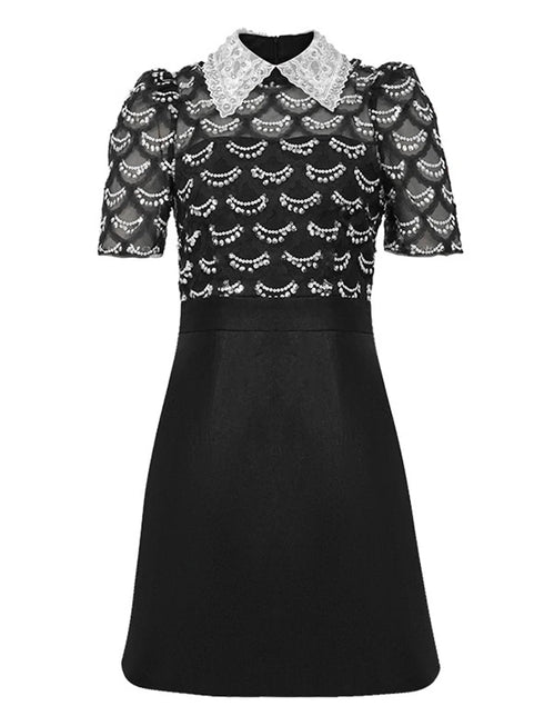 Summer Sweet Black Formal Occasion Short Dress Women Clothes Elegant Luxury A-Line Mini Party Prom Dresses