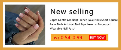 24pcs Elegant French White Short Acrylic False Nails with Rhinestone Design - Full Cover Press-On Nail Tips for Effortless Nail Art and Professional-Quality Nail Supplies