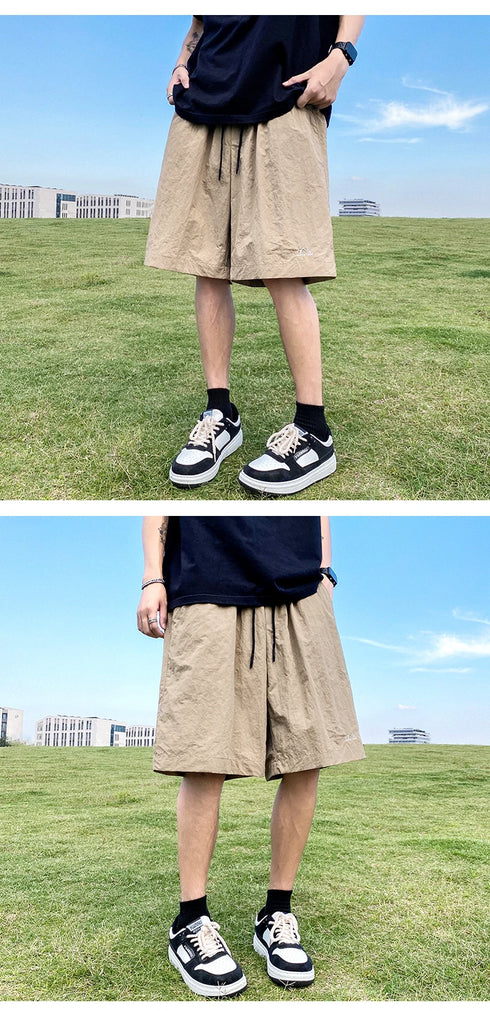 Men's Shorts Pants Summer Casual Drawstring Baggy Trousers