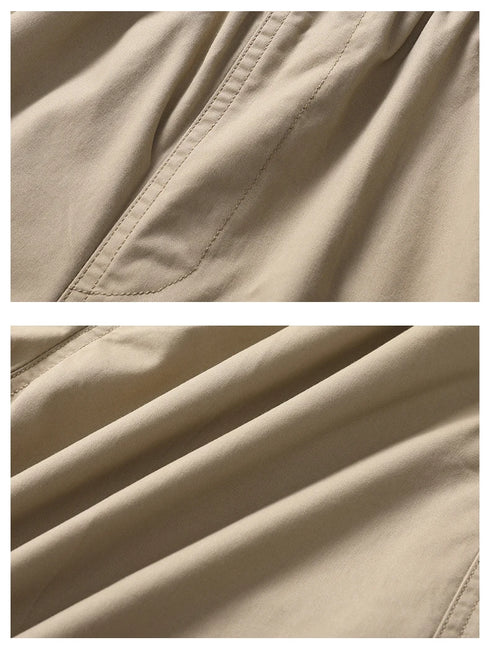 Plus Size Men's Casual Cotton Summer Knee Shorts Sports