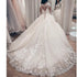 Princess Ball Gown Wedding Dress Long Sleeve Plus Size Lace Beading Bridal Gown