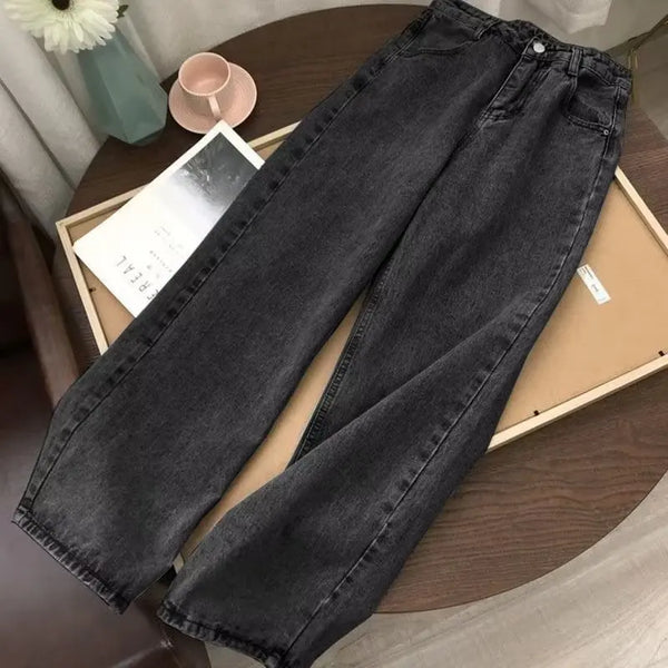 Boho Straight Leg Jeans Unisex Casual Denim Pants Everyday Wear