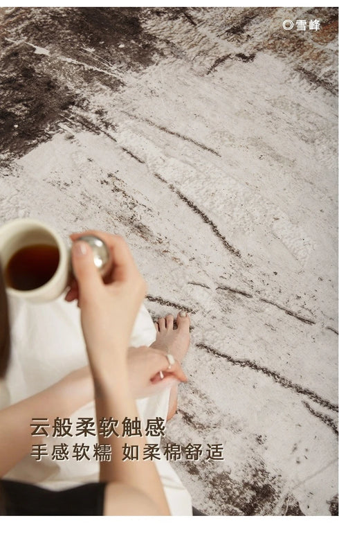 Light Luxury Retro Area Rugs for Living Room and Bedroom Plush Soft Thick Mats