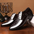 Italian Dress Shoes for Men Lace Up Point Toe Oxfords for Business Casual and Wedding Events