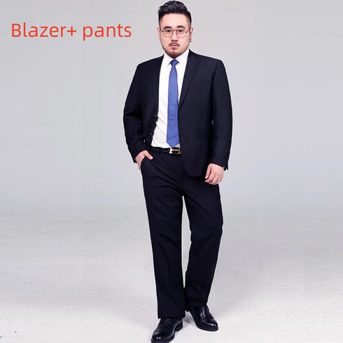 Men's Formal Suit Blazer and Pants Set for Weddings and Office Wear