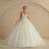 BEPEITHY Customized Luxury Strapless A Line Glitter Wedding Dresses