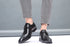 Men Pointed Toe Leather Shoes Slip On Low Heel Footwear
