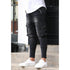 Fashion Streetwear Ripped Skinny Jeans Men Cargo Pants Slim Fit