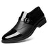 Italian Buckle Loafers for Men Stylish Leather Casual Dress Shoes for Business and Leisure